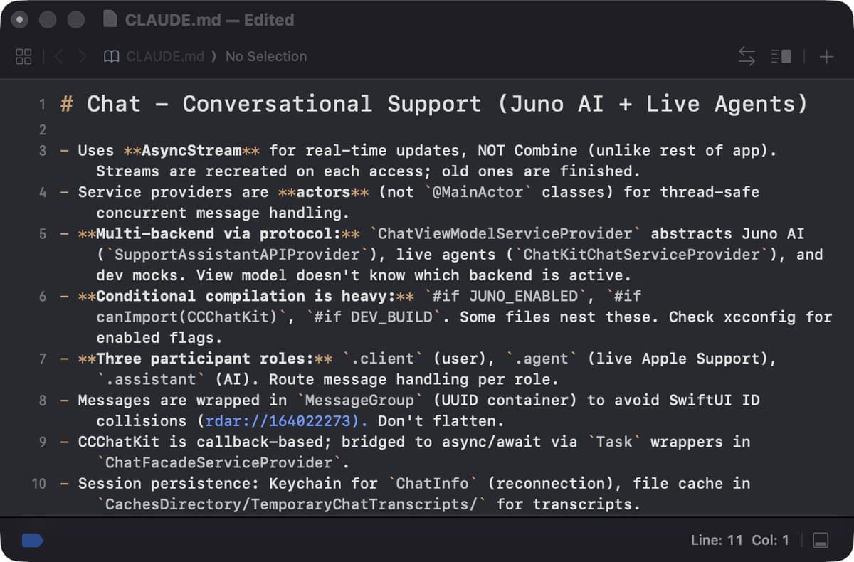 Apple a oublié ses fichiers Claude dans l'app Support